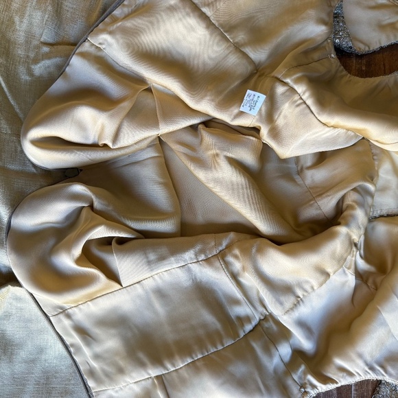 NWOT Kay Unger Sequin and Silk Mini Party Dress in Gold Size 8 - Picture 9 of 13